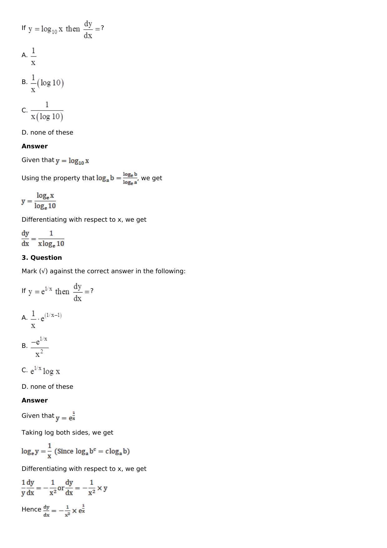 Chapter 11: Applications of Derivatives Solutions: RS Aggarwal Class 12 Solutions  - Page 134