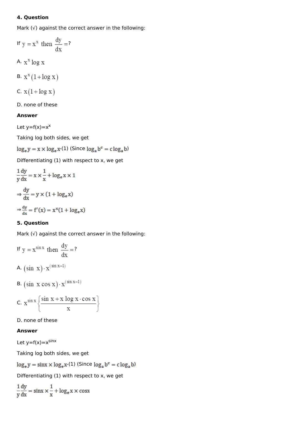 Chapter 11: Applications of Derivatives Solutions: RS Aggarwal Class 12 Solutions  - Page 135