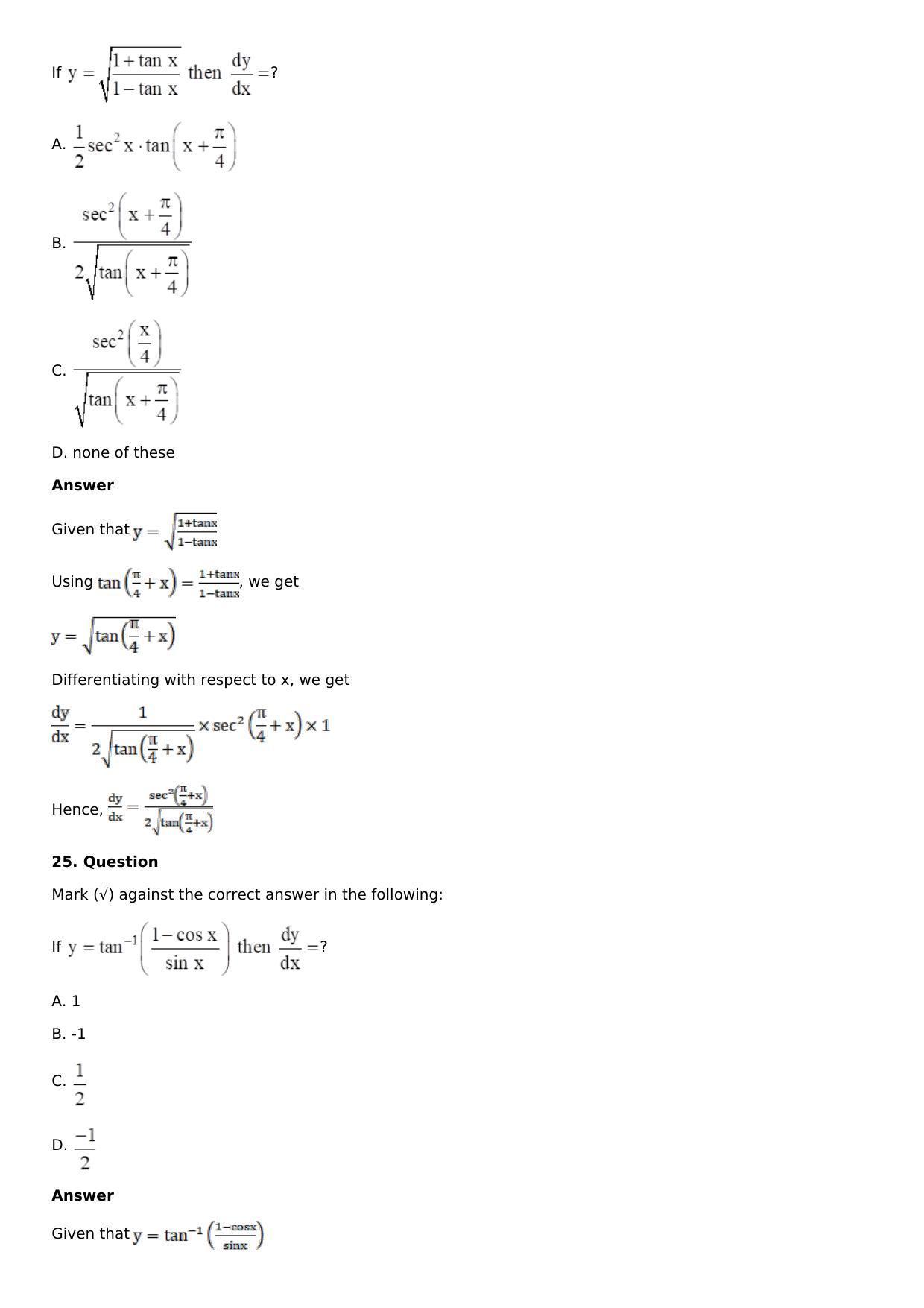 Chapter 11: Applications of Derivatives Solutions: RS Aggarwal Class 12 Solutions  - Page 147