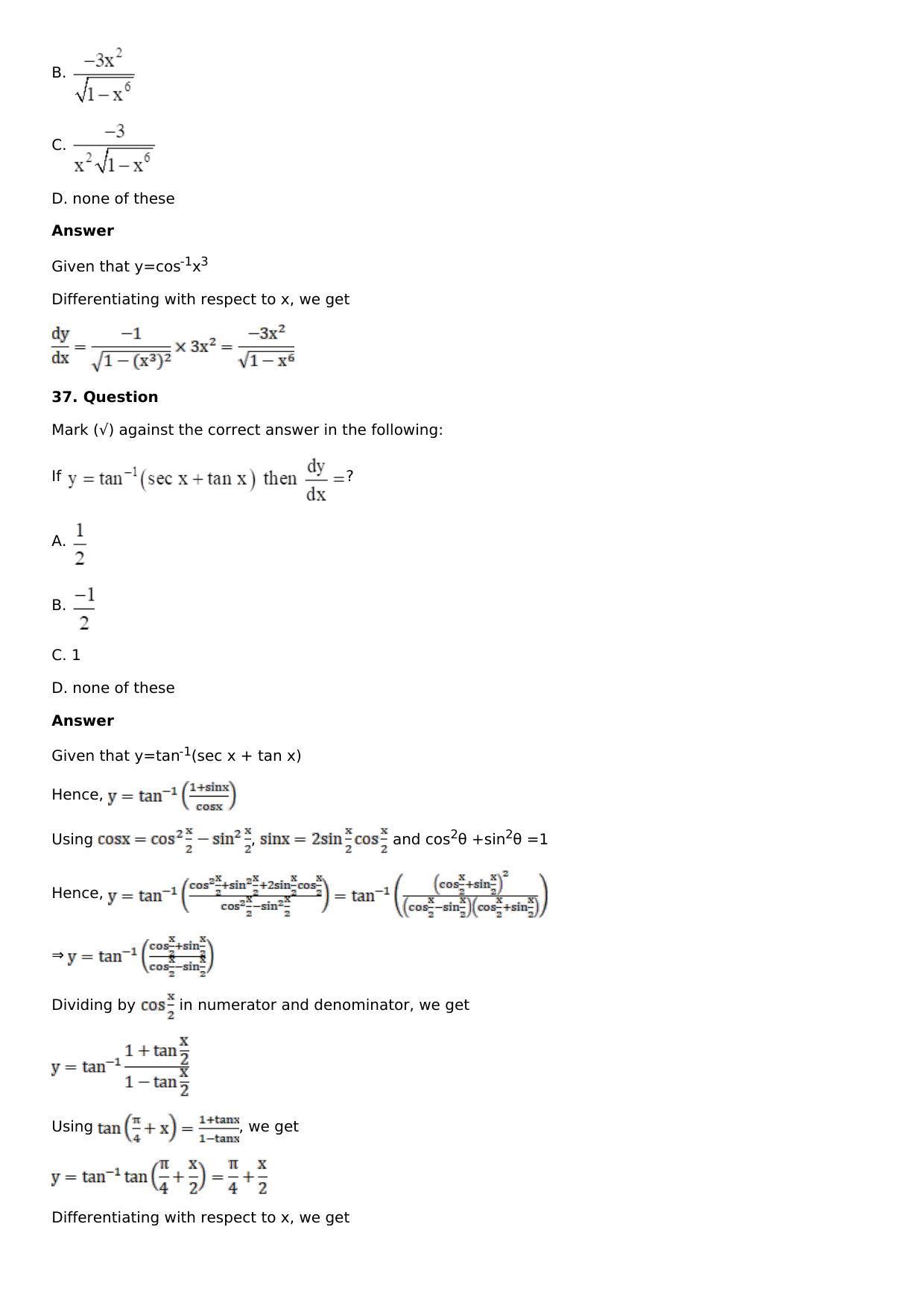 Chapter 11: Applications of Derivatives Solutions: RS Aggarwal Class 12 Solutions  - Page 155