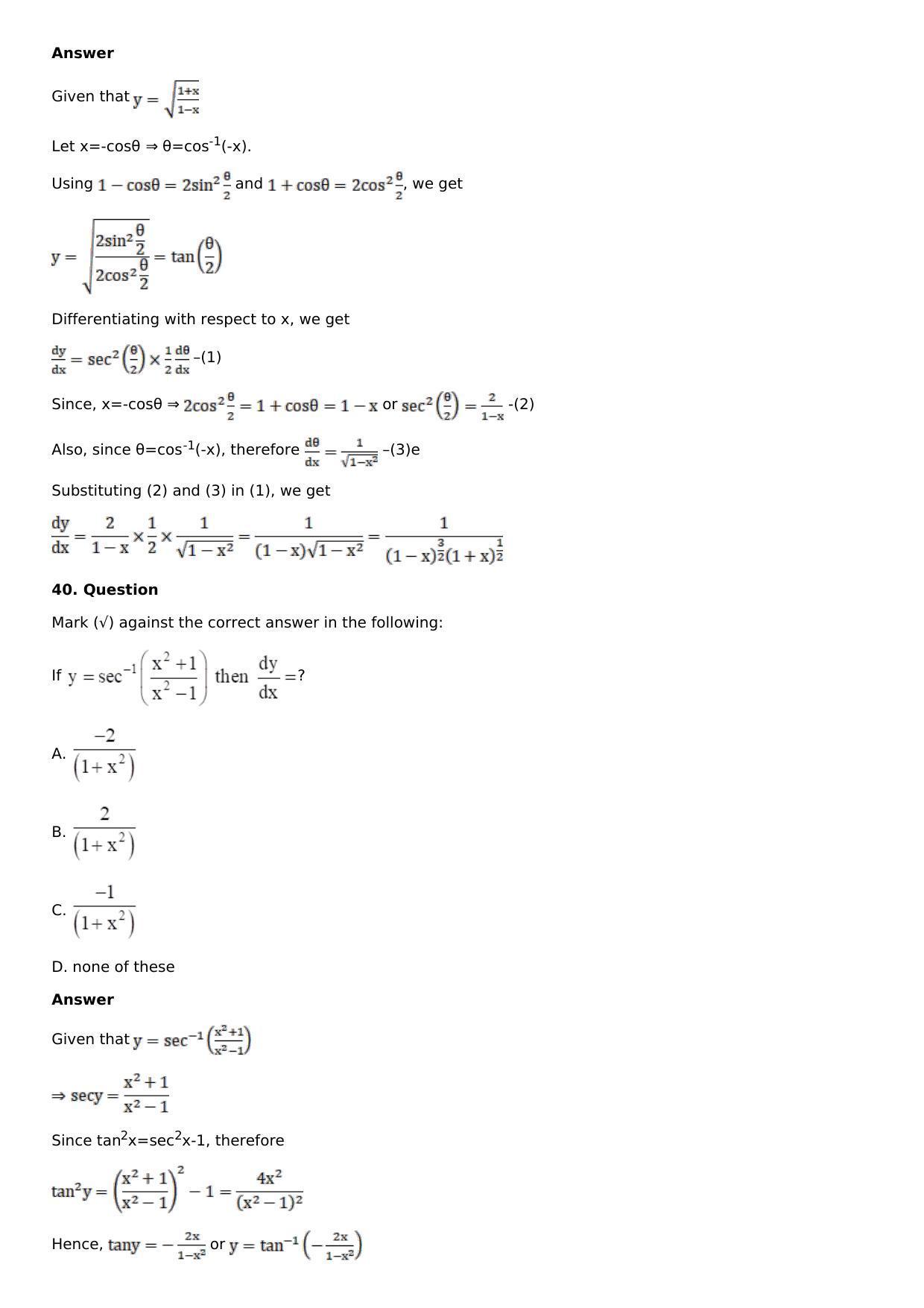 Chapter 11: Applications of Derivatives Solutions: RS Aggarwal Class 12 Solutions  - Page 157