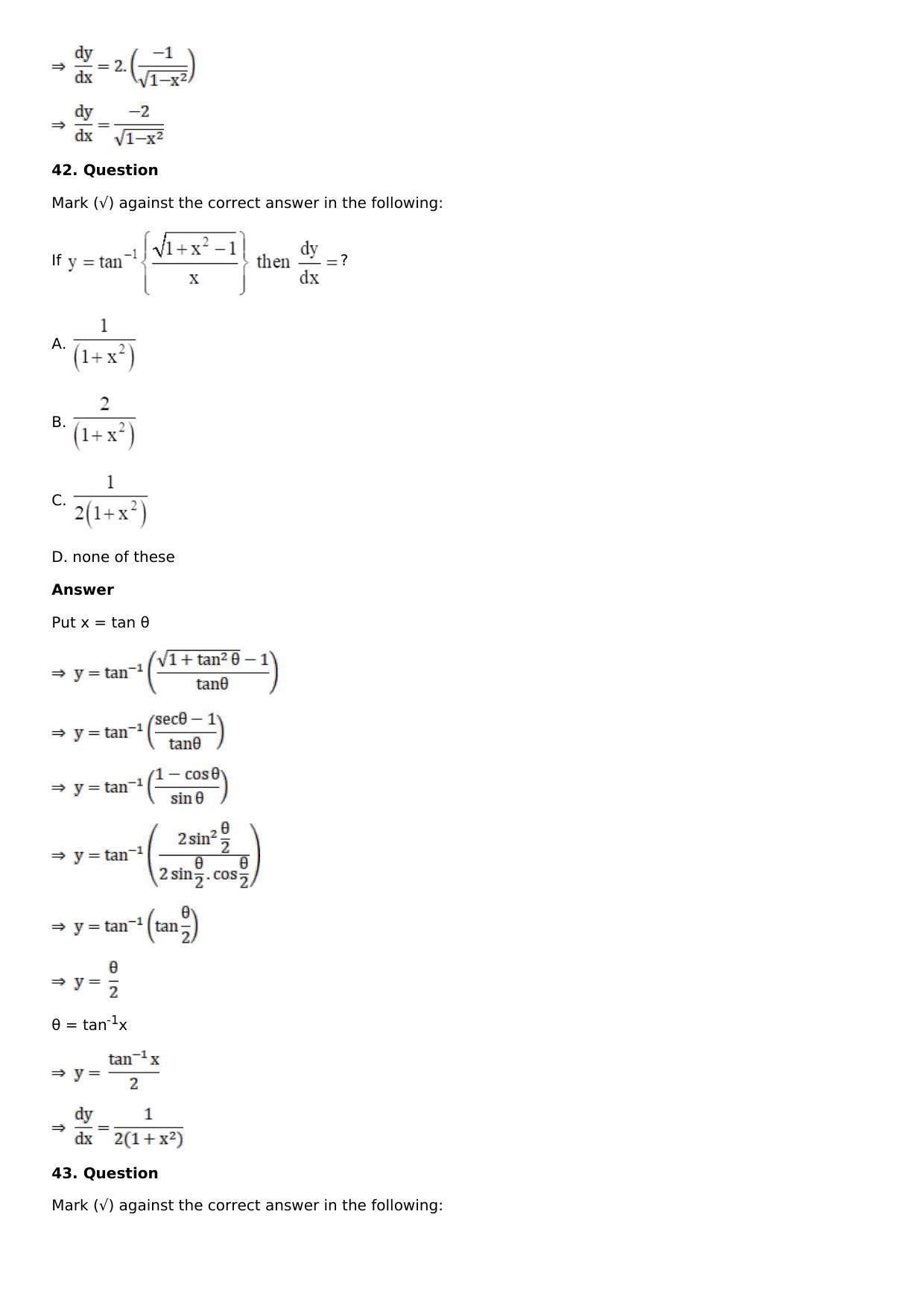 Chapter 11: Applications of Derivatives Solutions: RS Aggarwal Class 12 Solutions  - Page 159