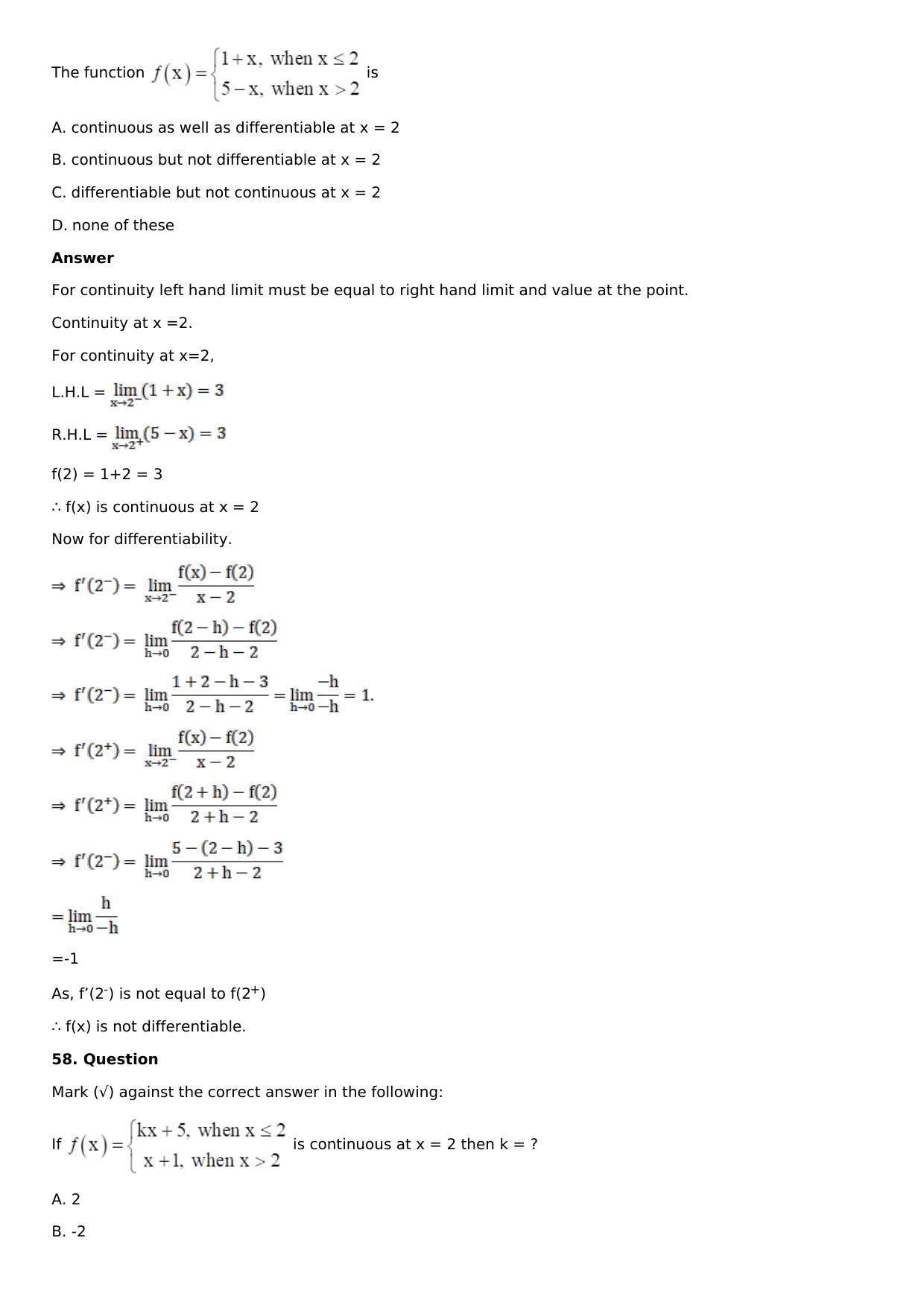 Chapter 11: Applications of Derivatives Solutions: RS Aggarwal Class 12 Solutions  - Page 169