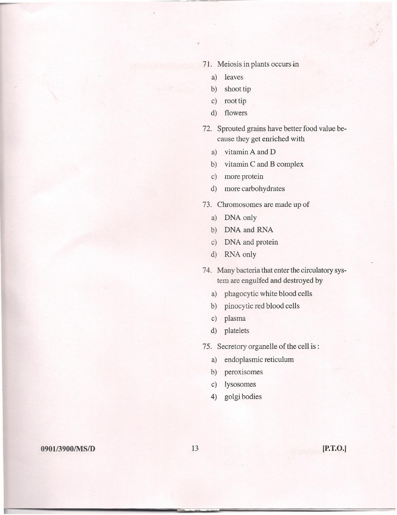 APJEE Mathematics & Science 2009 Question Paper - Page 12
