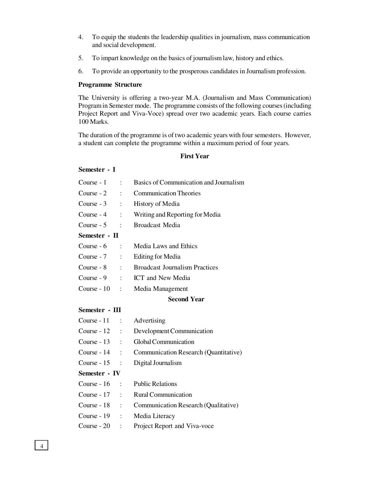 Dr. B.R. Ambedkar Open University (BRAOU) Hyderabad PG Prospectus - Page 8