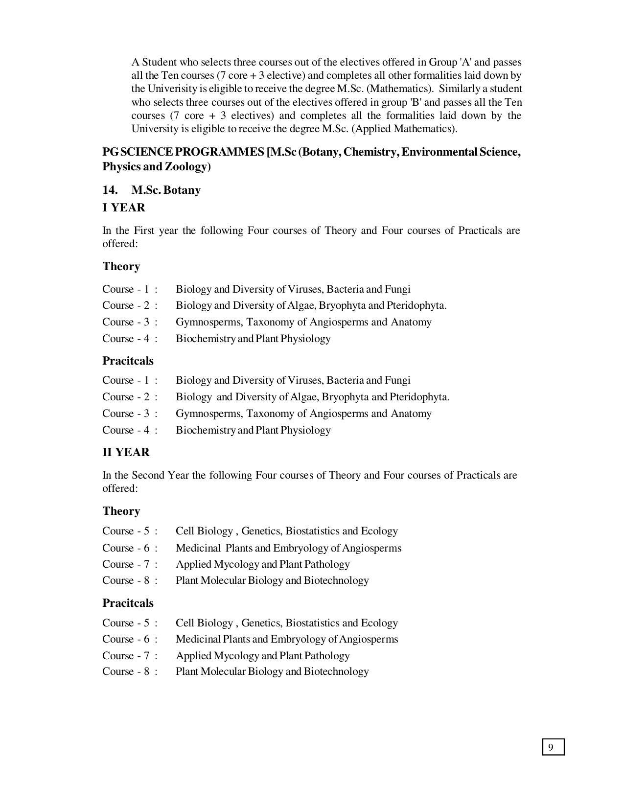 Dr. B.R. Ambedkar Open University (BRAOU) Hyderabad PG Prospectus - Page 13