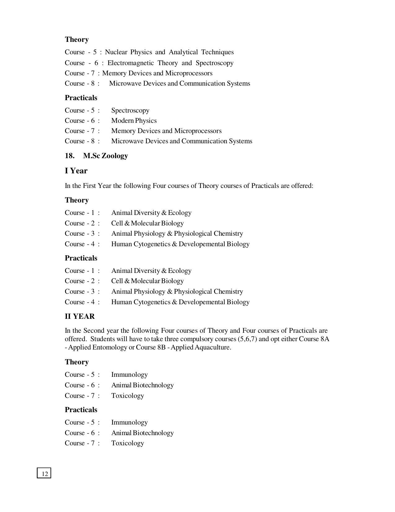 Dr. B.R. Ambedkar Open University (BRAOU) Hyderabad PG Prospectus - Page 16