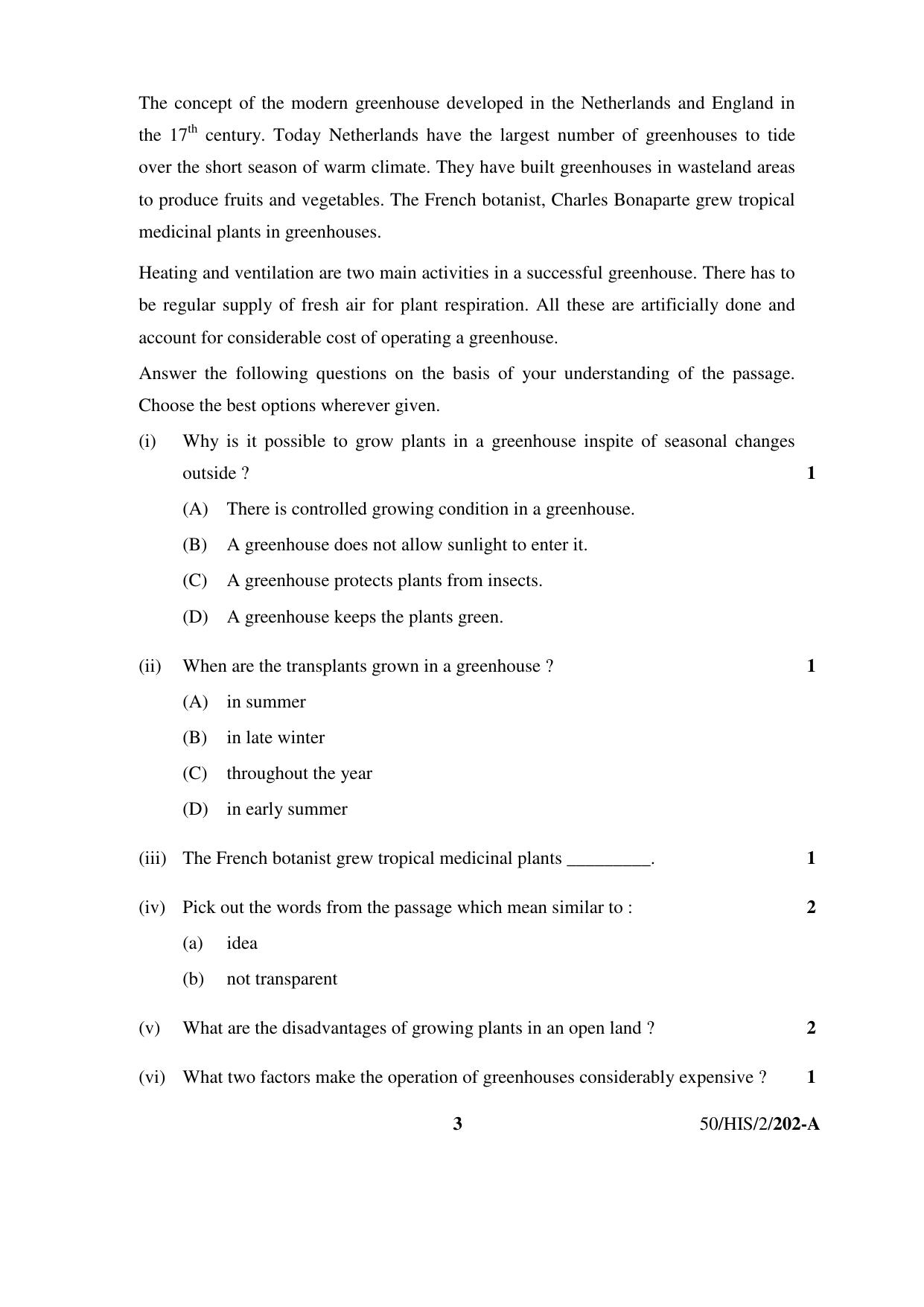 NIOS April 2015 Class 10 English Question Paper - Page 3