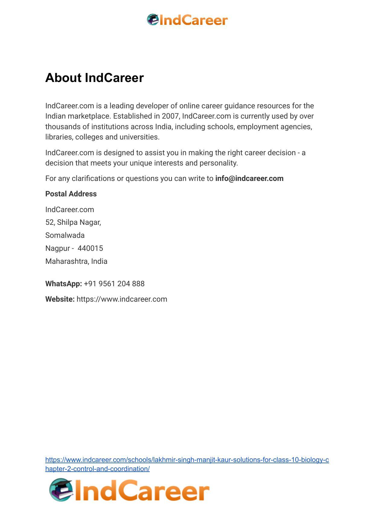 Lakhmir Singh Manjit Kaur Solutions for Class 10 Biology: Chapter 2- Control And Coordination - Page 64