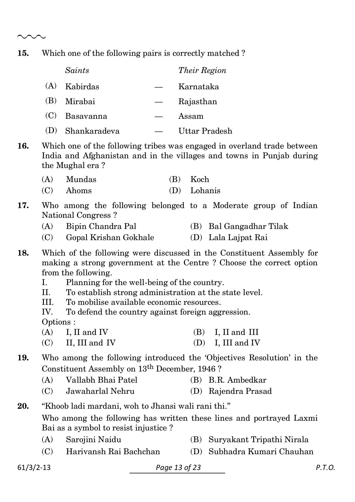 CBSE Class 12 61-3-2 History 2024 Question Paper - Page 13