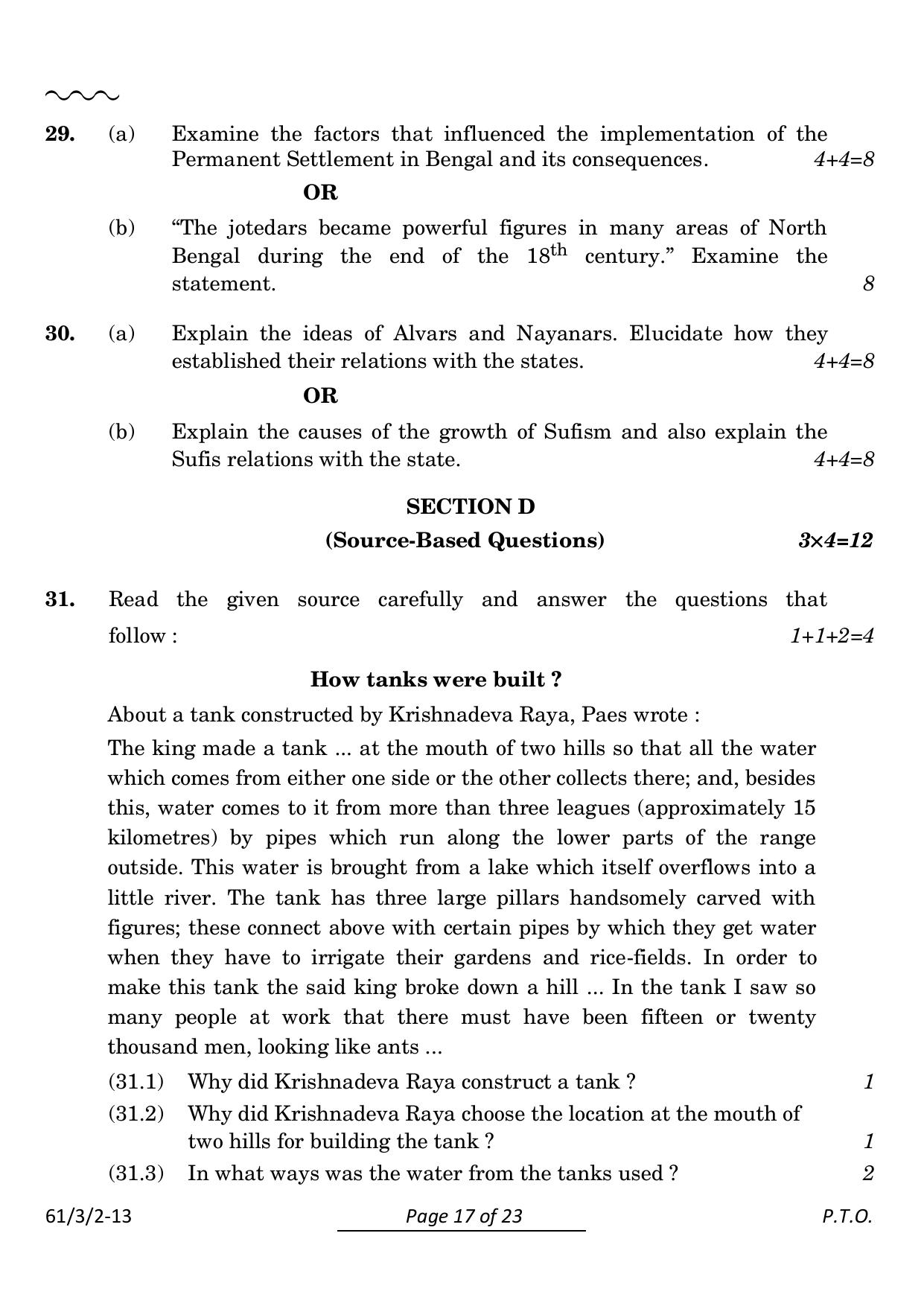 CBSE Class 12 61-3-2 History 2024 Question Paper - Page 17