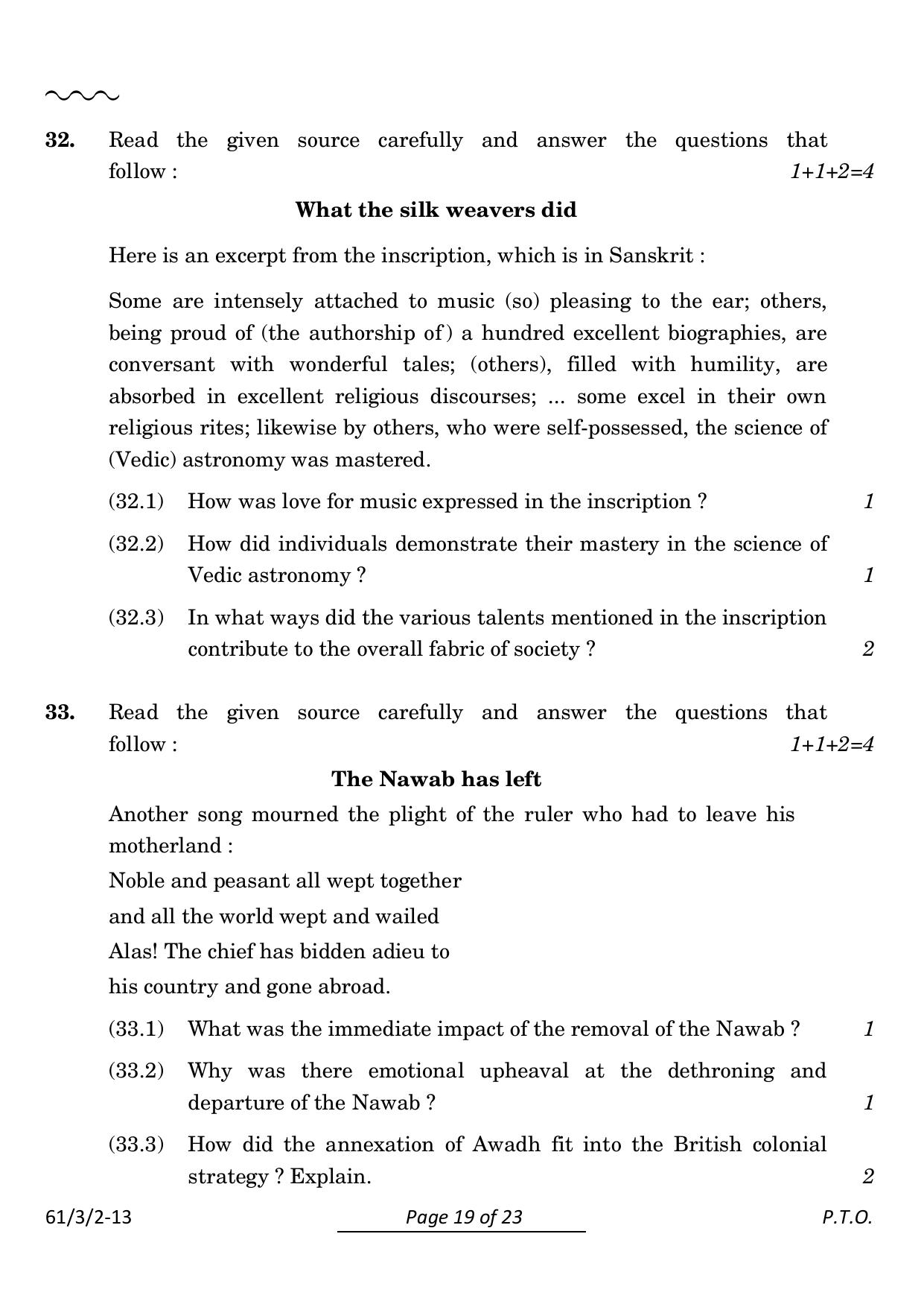 CBSE Class 12 61-3-2 History 2024 Question Paper - Page 19