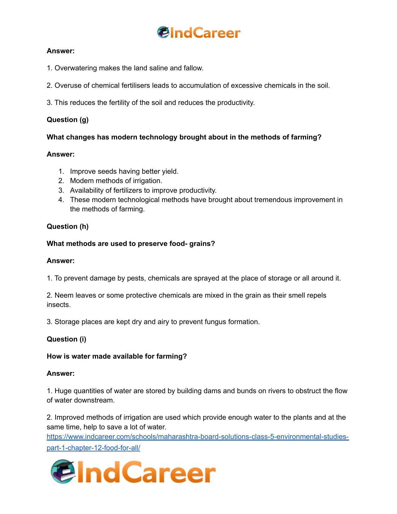 Maharashtra Board Solutions Class 5-Environmental Studies (Part 1): Chapter 12- Food for All - Page 5