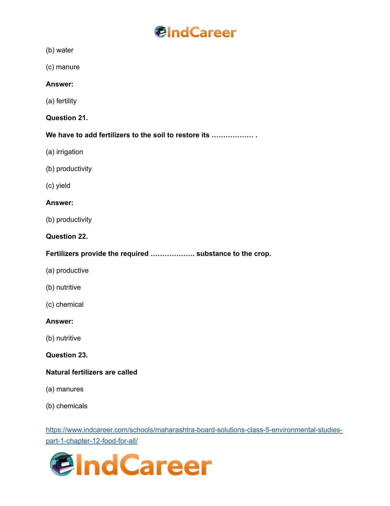 Maharashtra Board Solutions Class 5-Environmental Studies (Part 1): Chapter 12- Food for All - Page 13