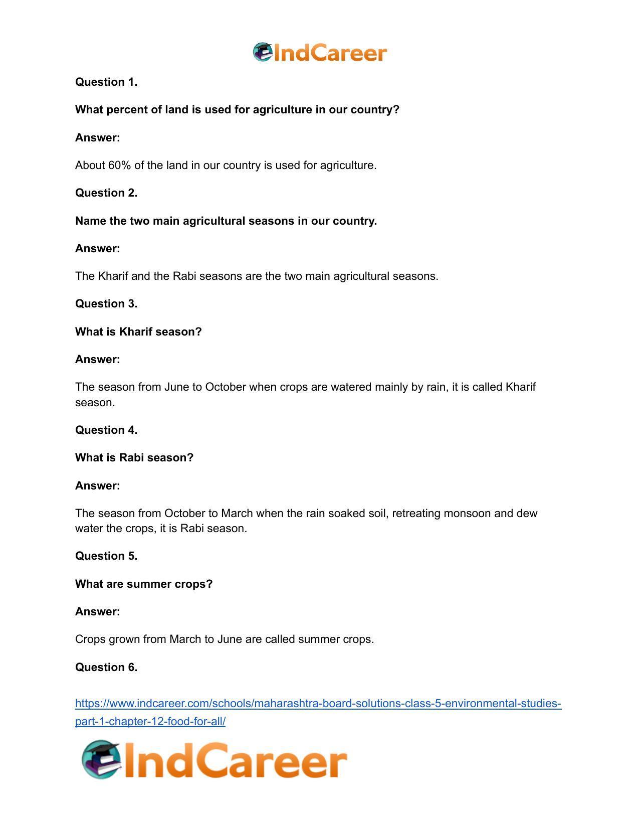 Maharashtra Board Solutions Class 5-Environmental Studies (Part 1): Chapter 12- Food for All - Page 18