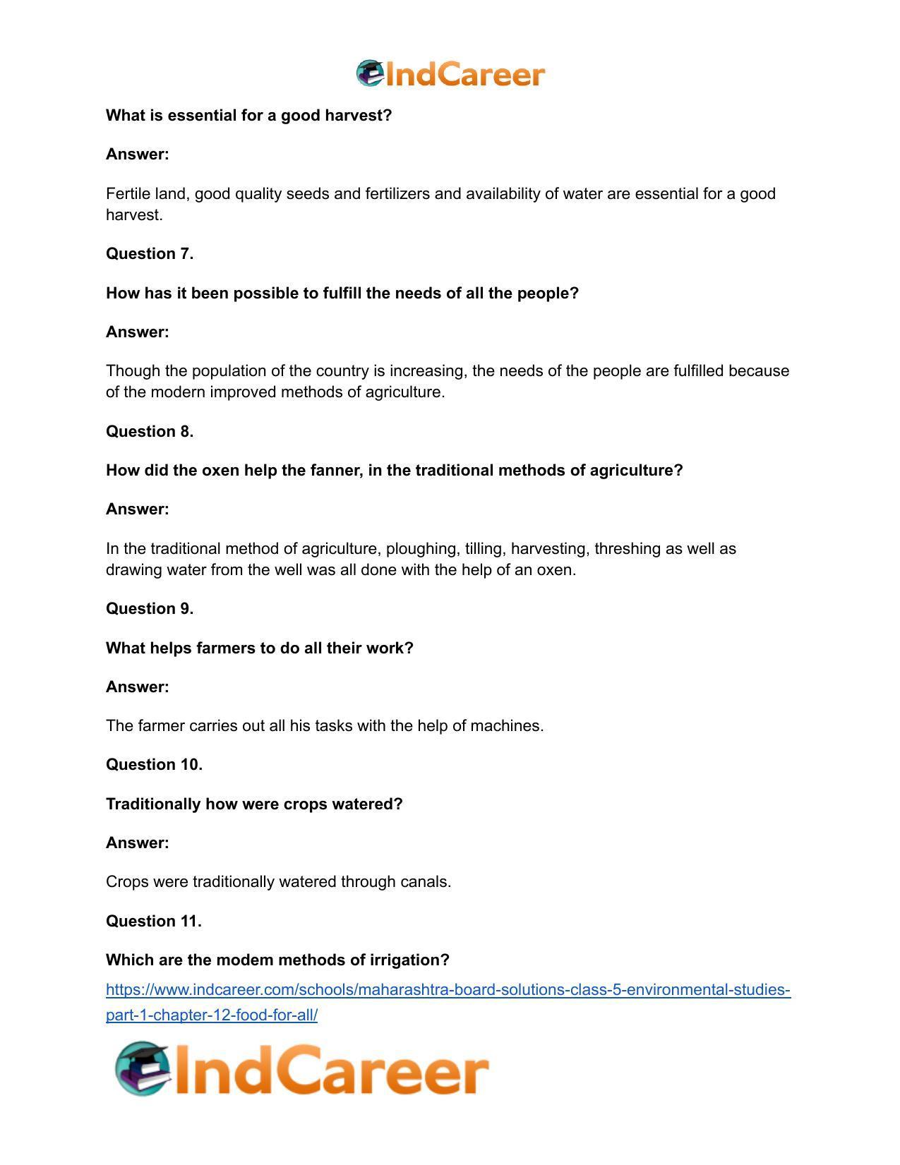 Maharashtra Board Solutions Class 5-Environmental Studies (Part 1): Chapter 12- Food for All - Page 19