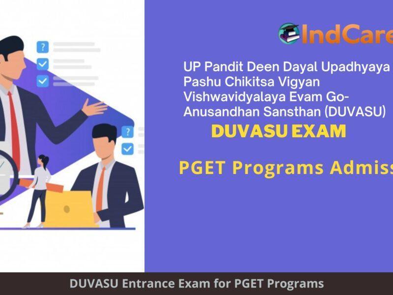 DUVASU PGET Exam