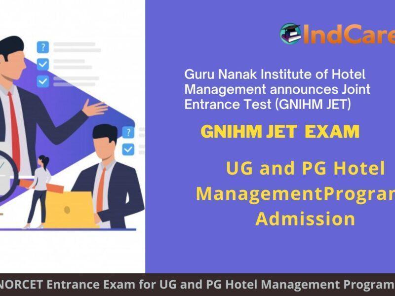 GNIHM JET Ph.D Exam, Kolkata announces Exam Dates, Application Form, Eligibility Criteria Programs