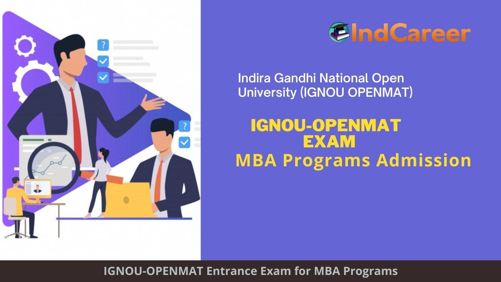 IGNOU OPENMAT Entrance Test (OPENMAT) Exam