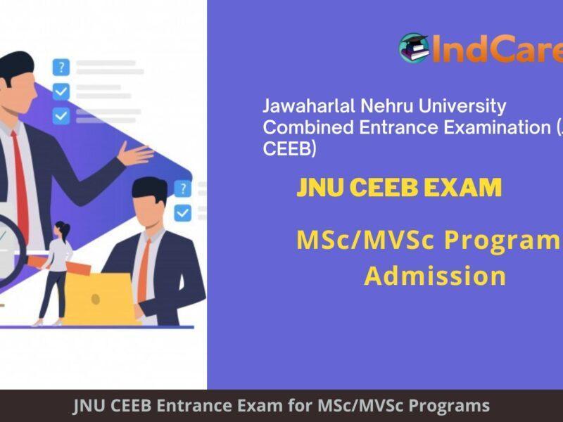 JNU CEEB MSc/MVSc Exam
