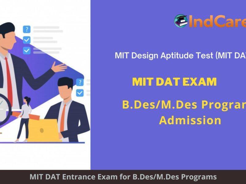 MIT DAT B.Des/M.Des Exam