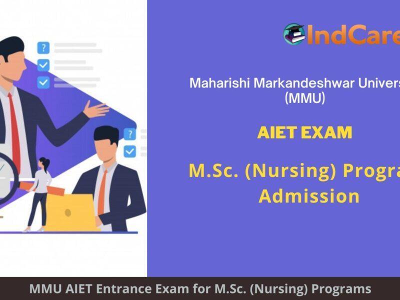 MMU AIET Exam