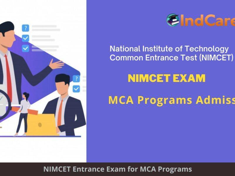 NIMCET MCA Exam