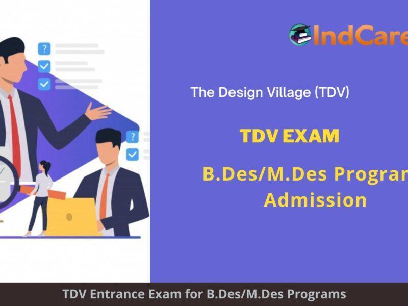 TDV B.Des/M.Des Exam
