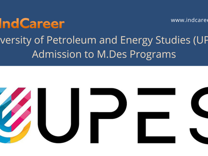 UPES M.Des Programs Admission