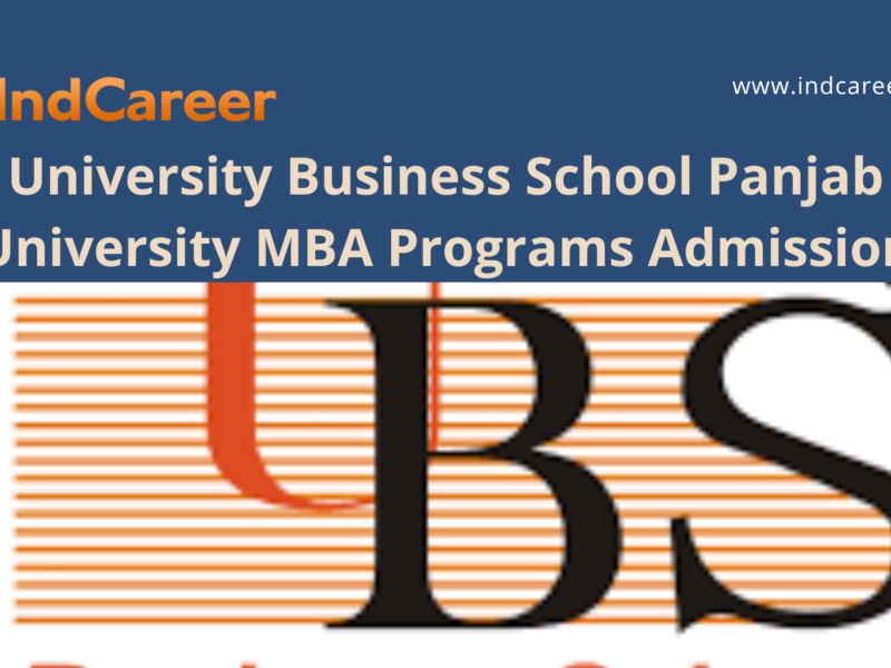 University Business School Panjab University MBA Admission