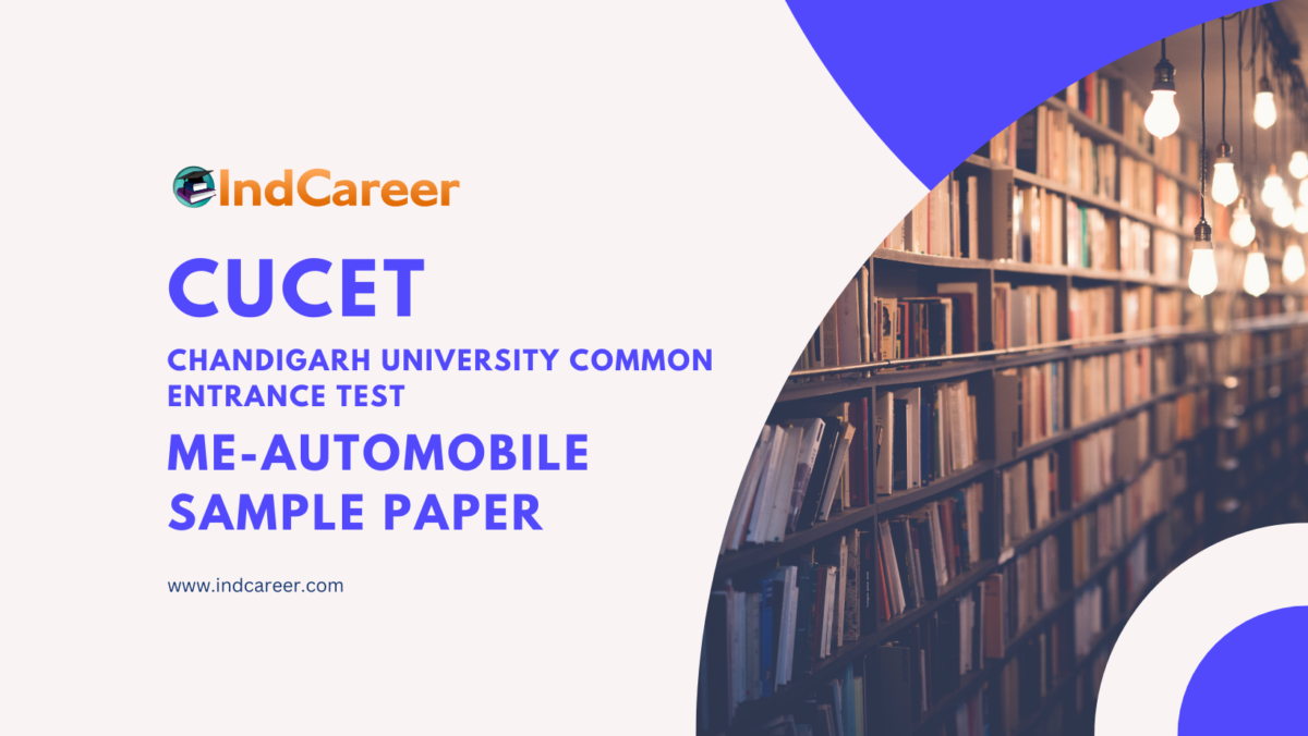 CUCET ME-AutoMobile Sample Paper