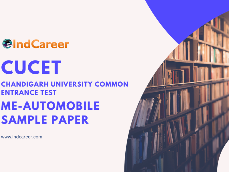 CUCET ME-AutoMobile Sample Paper