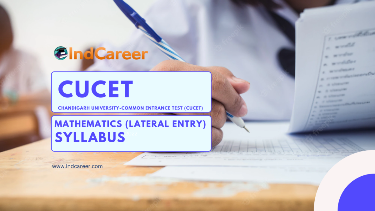 CUCET Mathematics (Lateral Entry) Syllabus