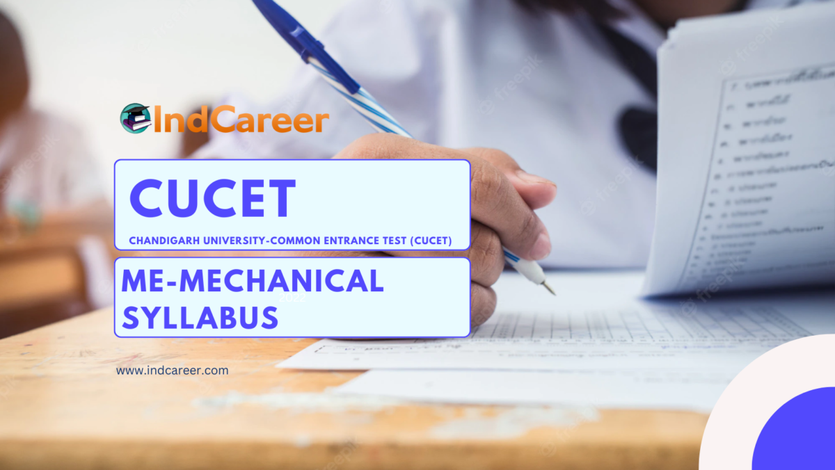 CUCET ME Mechanical Engineering Syllabus