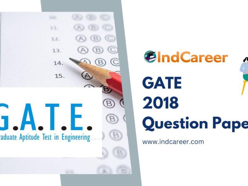 GATE 2018 Question Papers