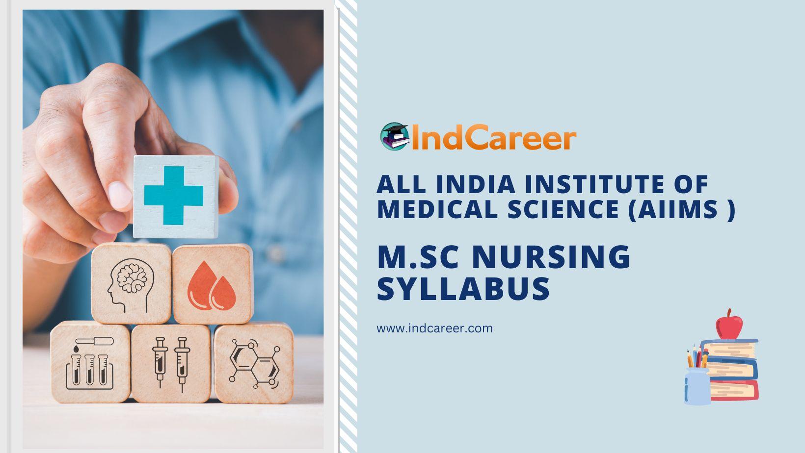 AIIMS M.Sc Nursing Syllabus