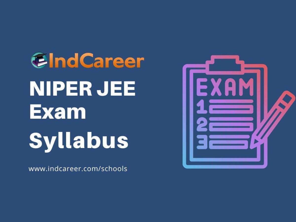 NIPER JEE Syllabus
