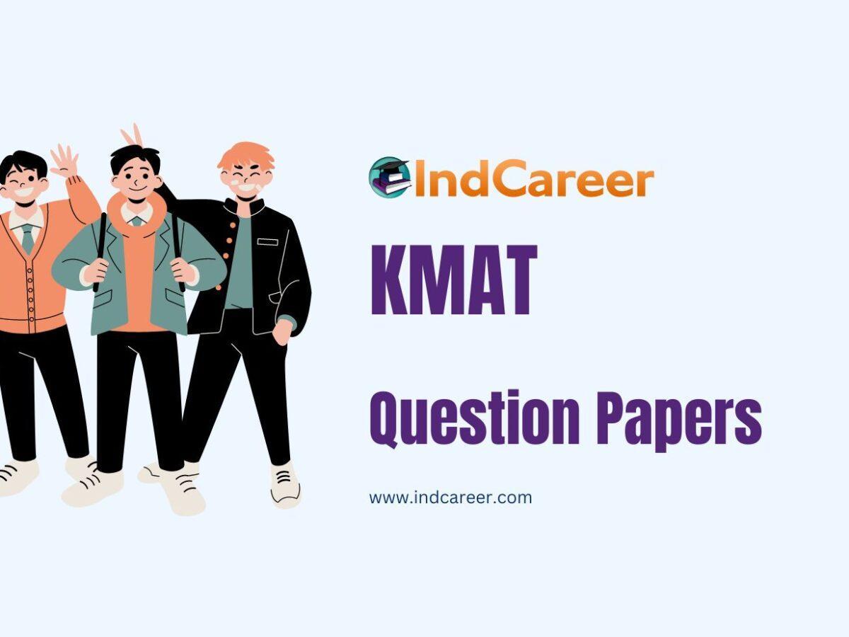 KMAT Question Papers