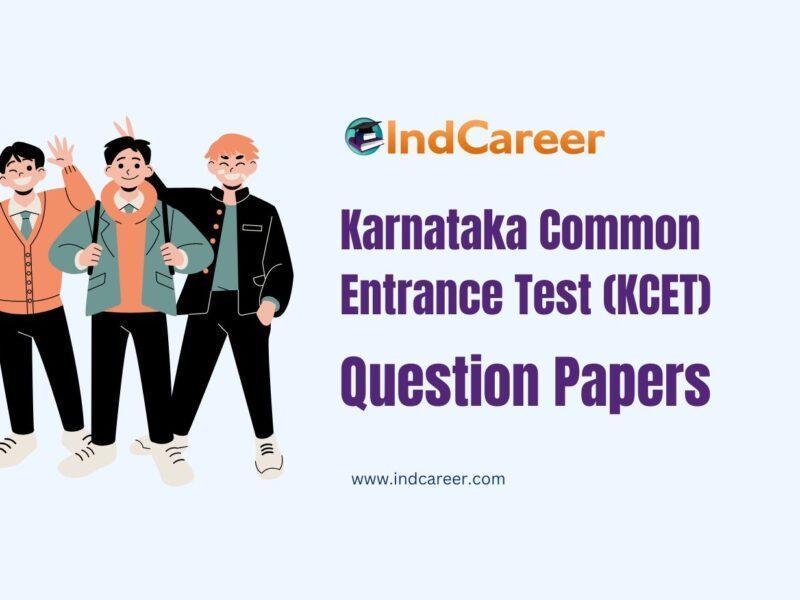KCET Question Papers