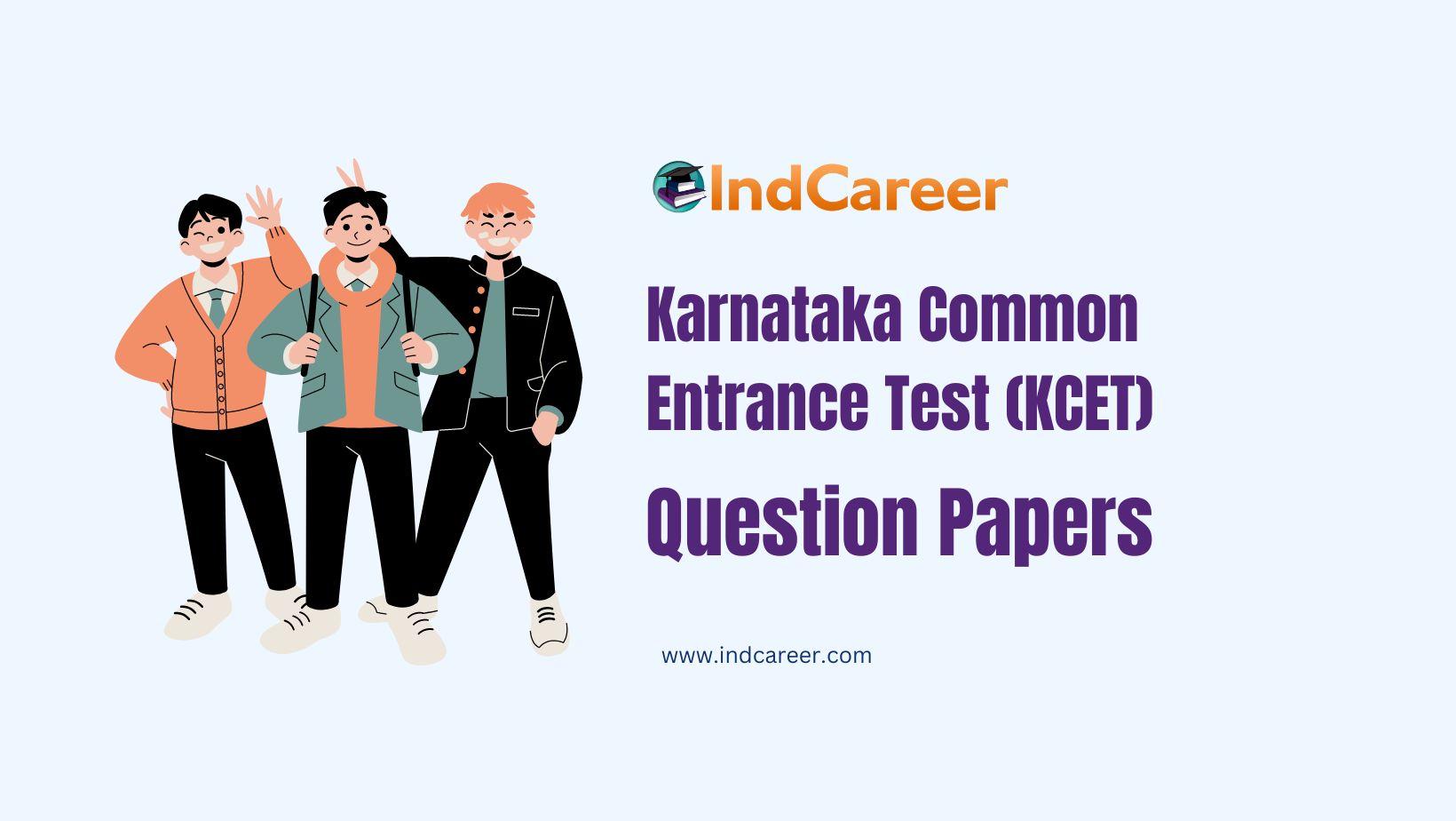 KCET Question Papers