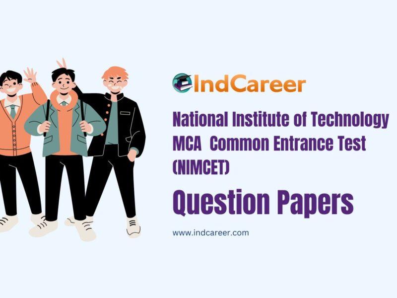 NIMCET Question Papers