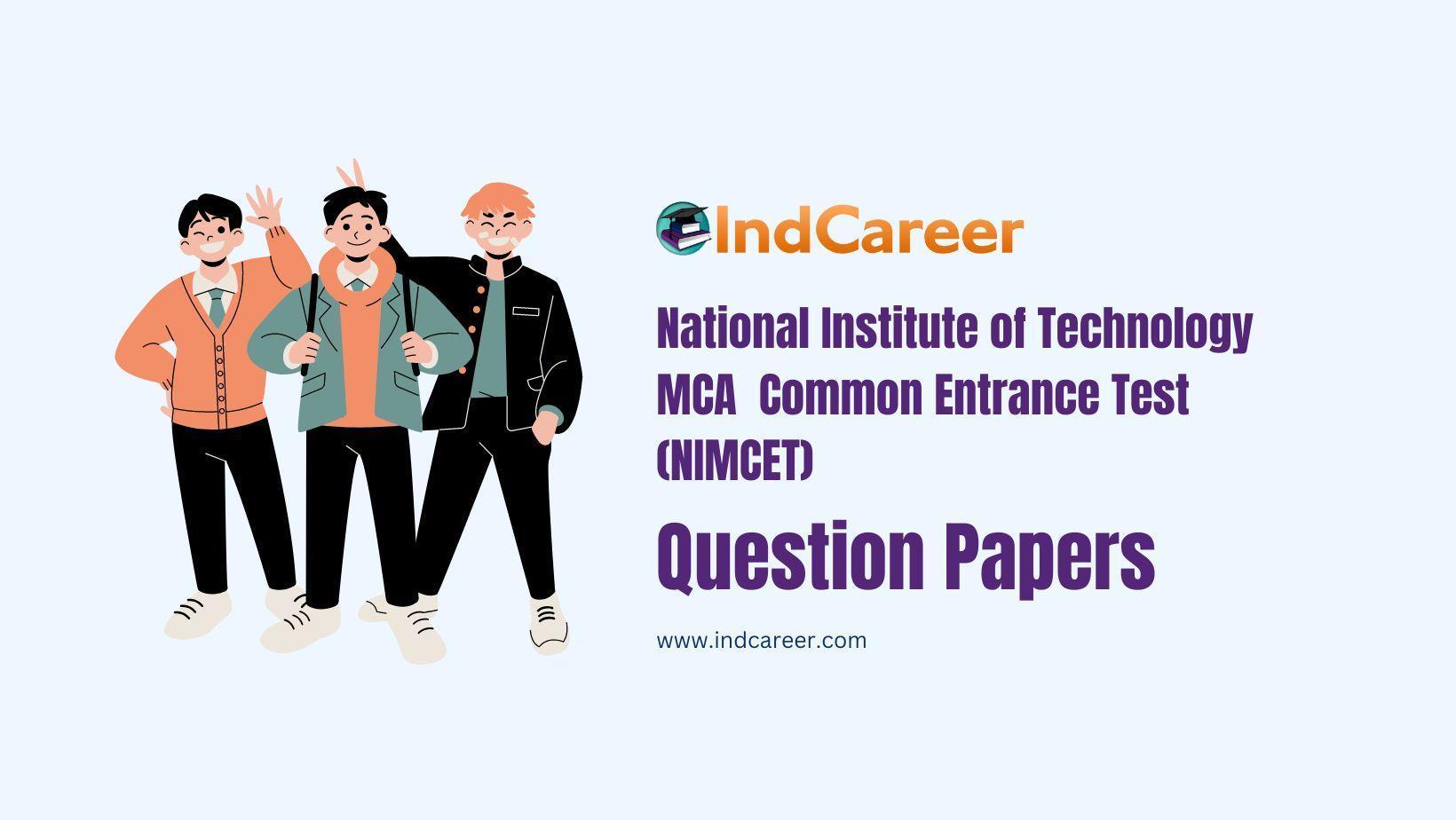 Nimcet question papers indcareer