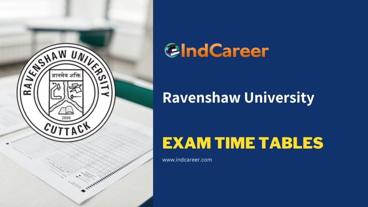 Ravenshaw University Exam Time Tables