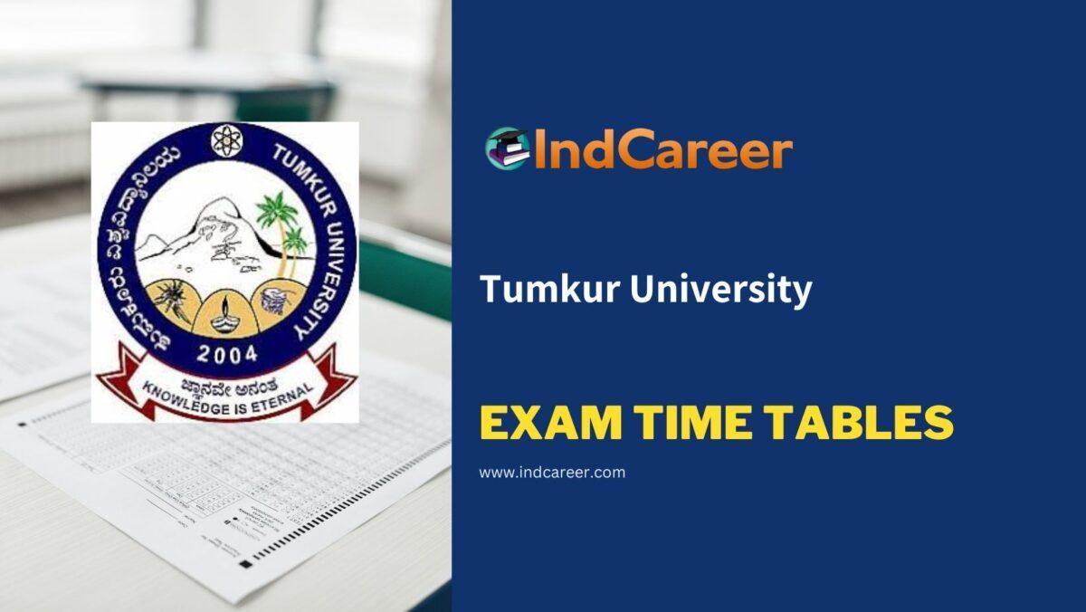 Tumkur University Exam Time Tables