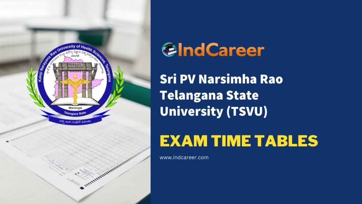 Kaloji Narayana Rao University of Health Sciences (KNRUHS) Exam Time Tables