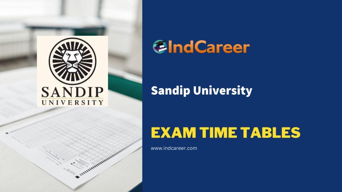 Sandip University Exam Time Tables