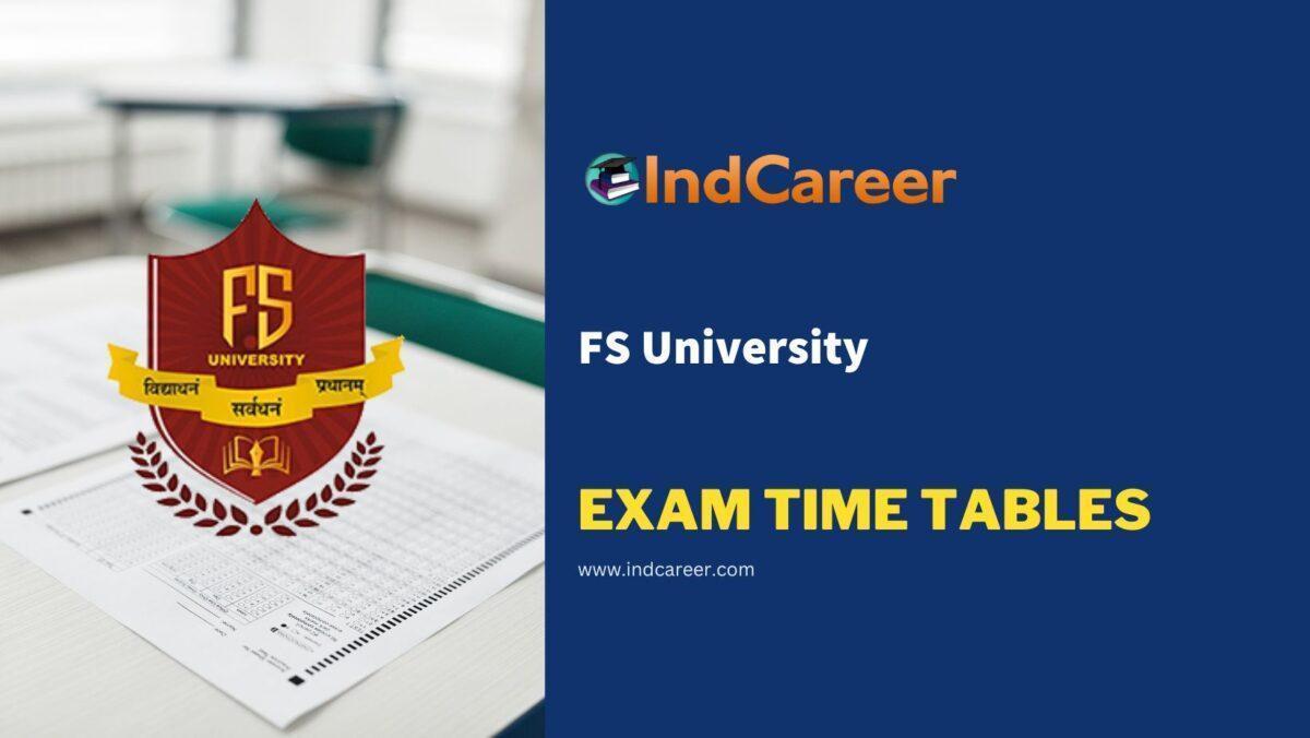 FS University Exam Time Tables