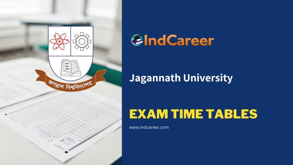 Jagannath University Exam Time Tables