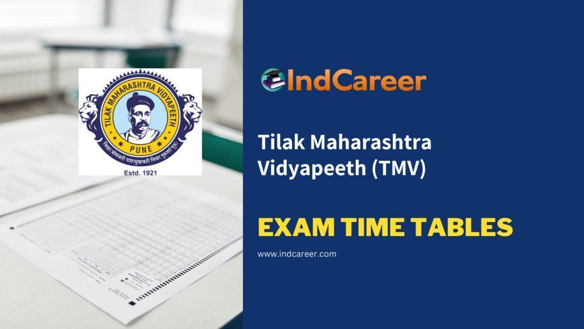 Tilak Maharashtra Vidyapeeth (TMV) Exam Time Tables