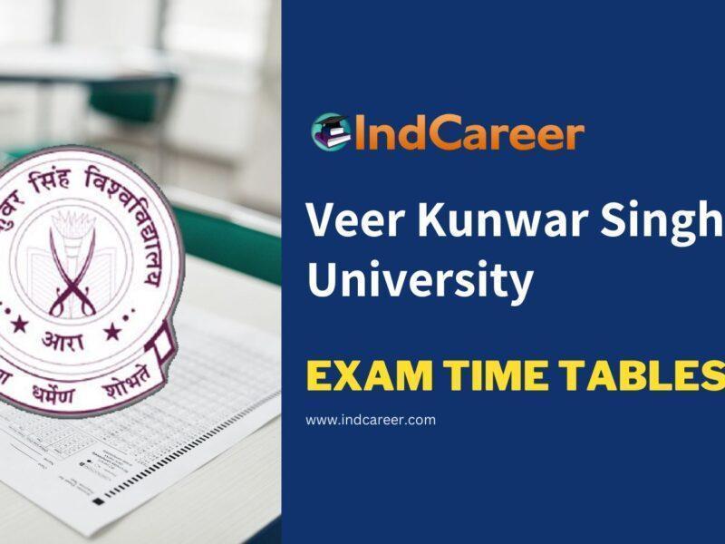 Veer Kunwar Singh University Exam Time Tables